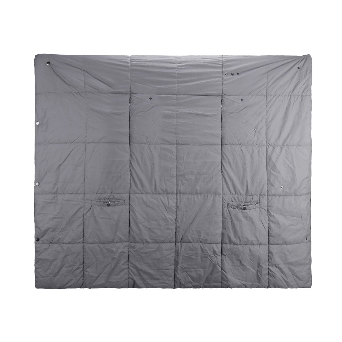 Manta eléctrica tipo poncho/chal con calefacción USB, cremallera, bolsillos y aberturas para los brazos. 3 niveles de calor, 6 zonas, 5V 2A. Lavable a máquina. Ideal para el hogar, la oficina y exteriores.