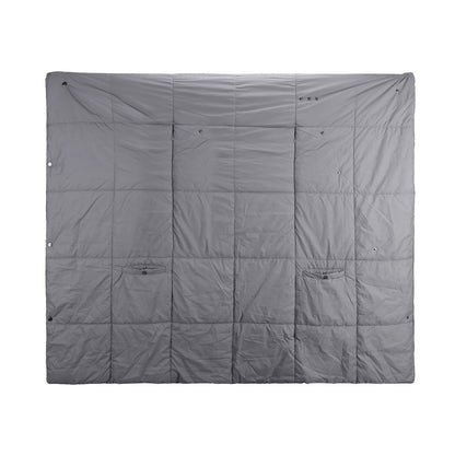Manta eléctrica tipo poncho/chal con calefacción USB, cremallera, bolsillos y aberturas para los brazos. 3 niveles de calor, 6 zonas, 5V 2A. Lavable a máquina. Ideal para el hogar, la oficina y exteriores.