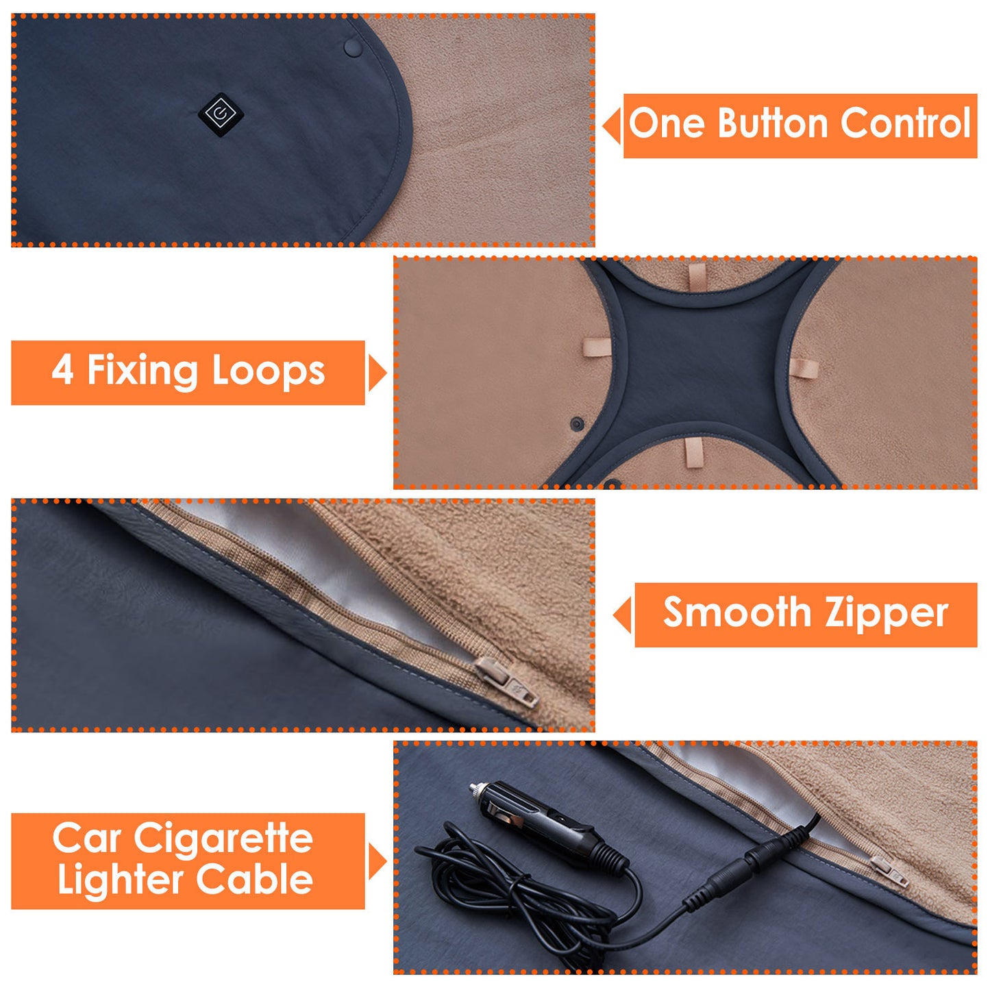 1Pc 53.5x37.8in Electric Heated Throw Full Body Heated Shawl Indoor Outdoor Heated Blanket With 3 Heating Levels 2Hrs Auto Off Machine Washable Waterproof